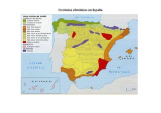 Dominios climáticos en España
 