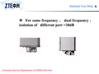    For same frequency 、 dual frequency ， isolation of  different port >30dB 
