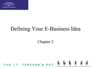 Defining Your E-Business Idea Chapter 2 