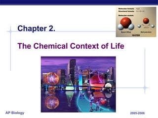 Chapter 2. The Chemical Context of Life 2005-2006 