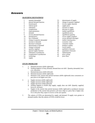Demand and supply functions in economics | PDF