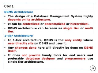 02 CHAPTER ONE PART II - DATA MODEL AND DBMS ARCHITECTURE.pptx