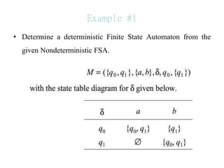 Automata Examples Annotated 02 Chapter Two-Finite Automata anx examples | PDF