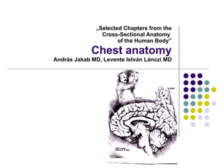 „ Selected Chapters from the Cross-Sectional Anatomy  of the Human Body” Chest anatomy András Jakab MD, Levente István Lánczi MD 