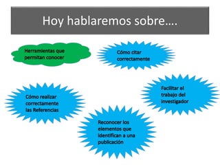 Hoy hablaremos sobre….
 