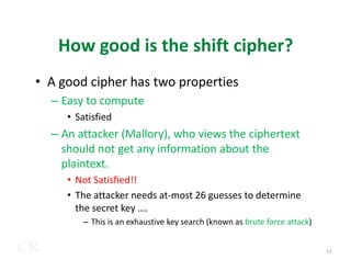 classical of cryptography and the security of the newtork | PDF