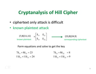 classical of cryptography and the security of the newtork | PDF