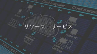 リソース＝サービス
 