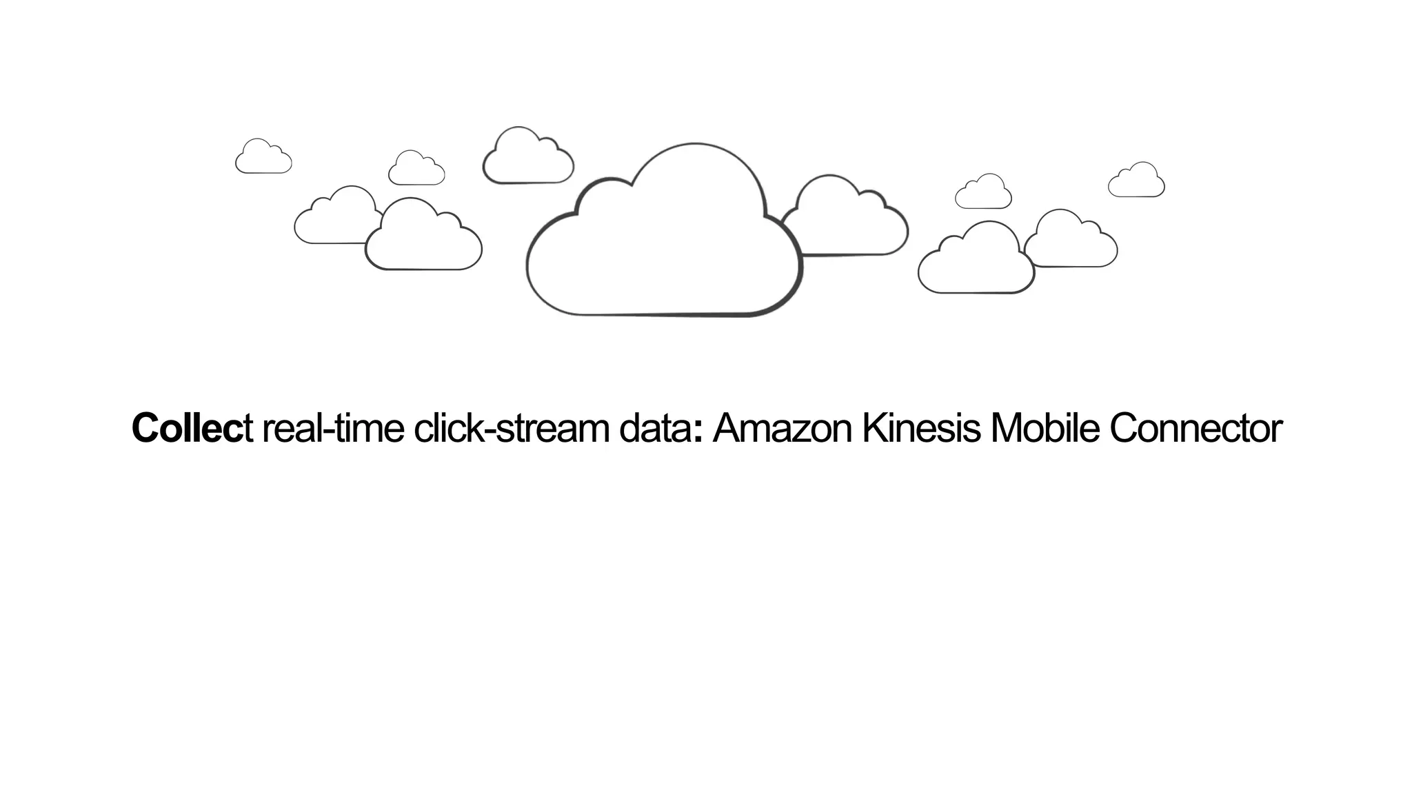 Collect real-time click-stream data: Amazon Kinesis Mobile Connector
 