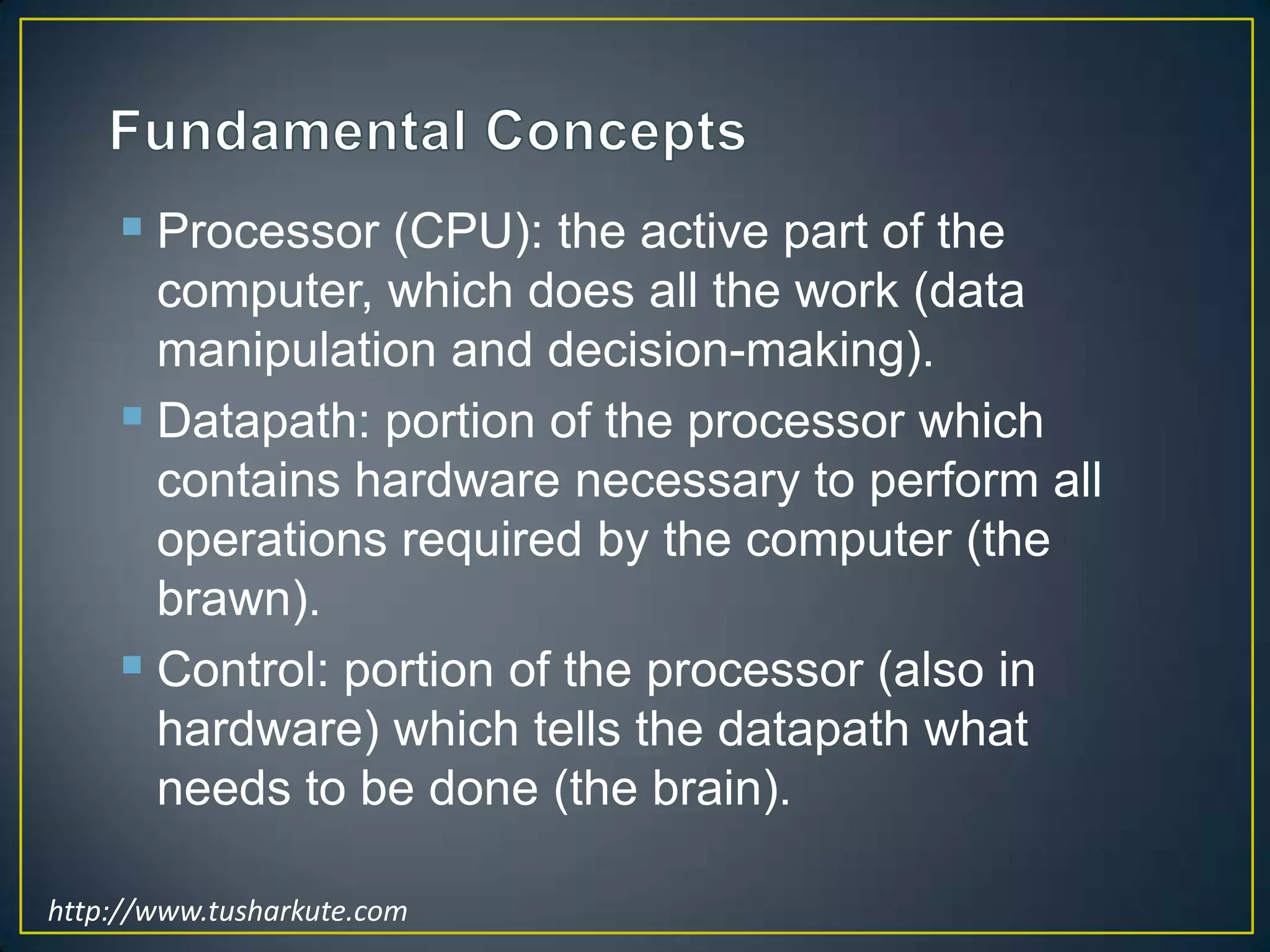 Computer architecture and organization | PPTX | Data Storage and ...