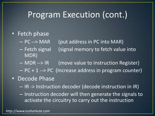 Memory Size / SpeedTypical memory in a personal computer (PC):