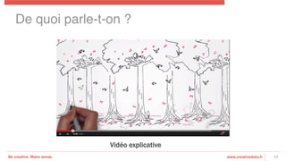 Be creative. Make sense. www.creativedata.fr 13
De quoi parle-t-on ?!
Vidéo explicative
 
