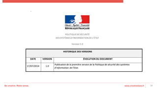 Be creative. Make sense. www.creativedata.fr 30
 