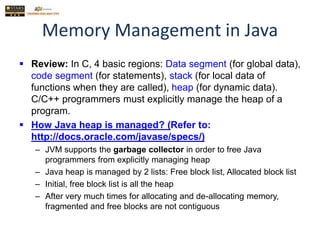 02D-Memory Management in Java.pptx | Programming Languages | Computing