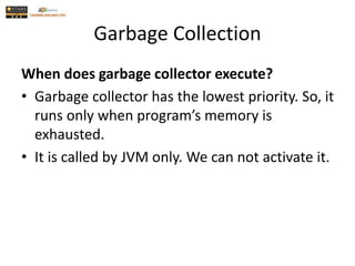 02D-Memory Management in Java.pptx | Programming Languages | Computing