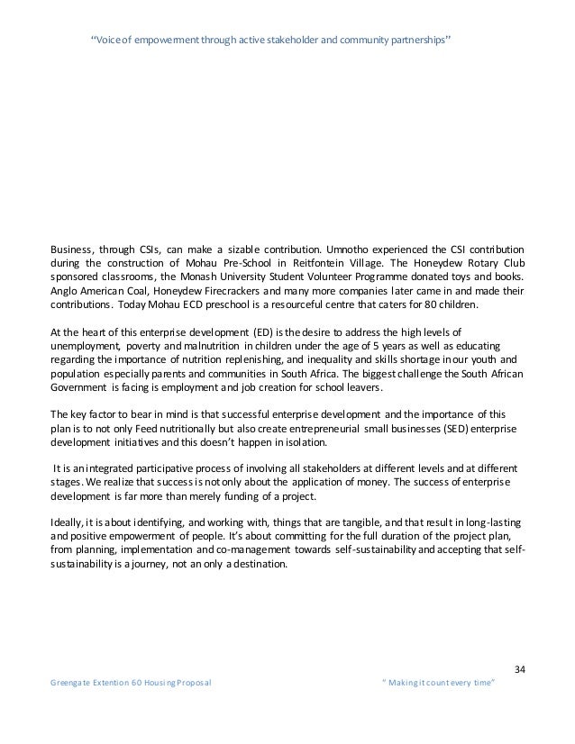 Umnotho Proposal Funding Draft 1