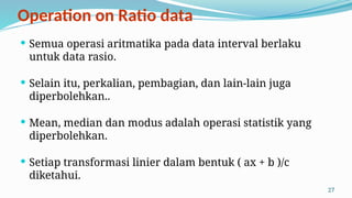 Tipe Data Rasio Jenis, Tipe dan Kategori Data dalam Analisis Data | PPTX