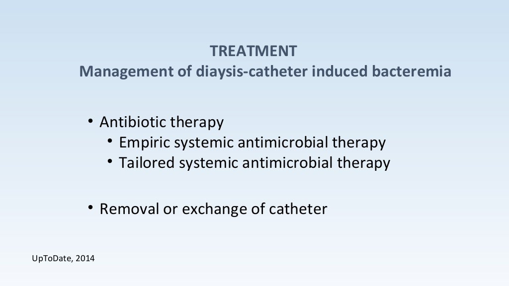 hemodialysis catheter infection