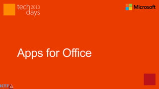 Apps for Office
 