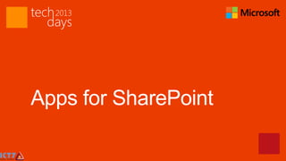 Apps for SharePoint
 