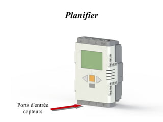 Planifier 
Ports d'entrée 
capteurs 
 