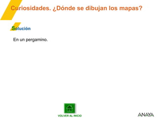 Curiosidades. ¿Dónde se dibujan los mapas?
Solución
En un pergamino.
Luna
VOLVER AL INICIO