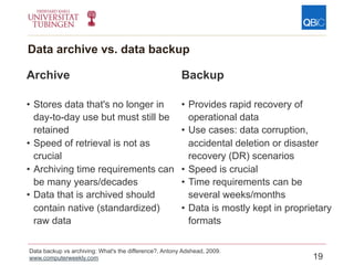 Data management for Quantitative Biology -Basics and challenges in ...