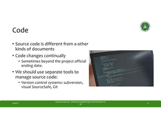 Comprehensive Guide to Documentation in Software Engineering Projects | PDF