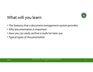 Comprehensive Guide to Documentation in Software Engineering Projects | PDF