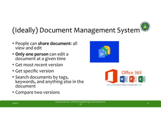 Comprehensive Guide to Documentation in Software Engineering Projects | PDF