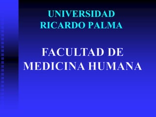 UNIVERSIDAD
RICARDO PALMA
 