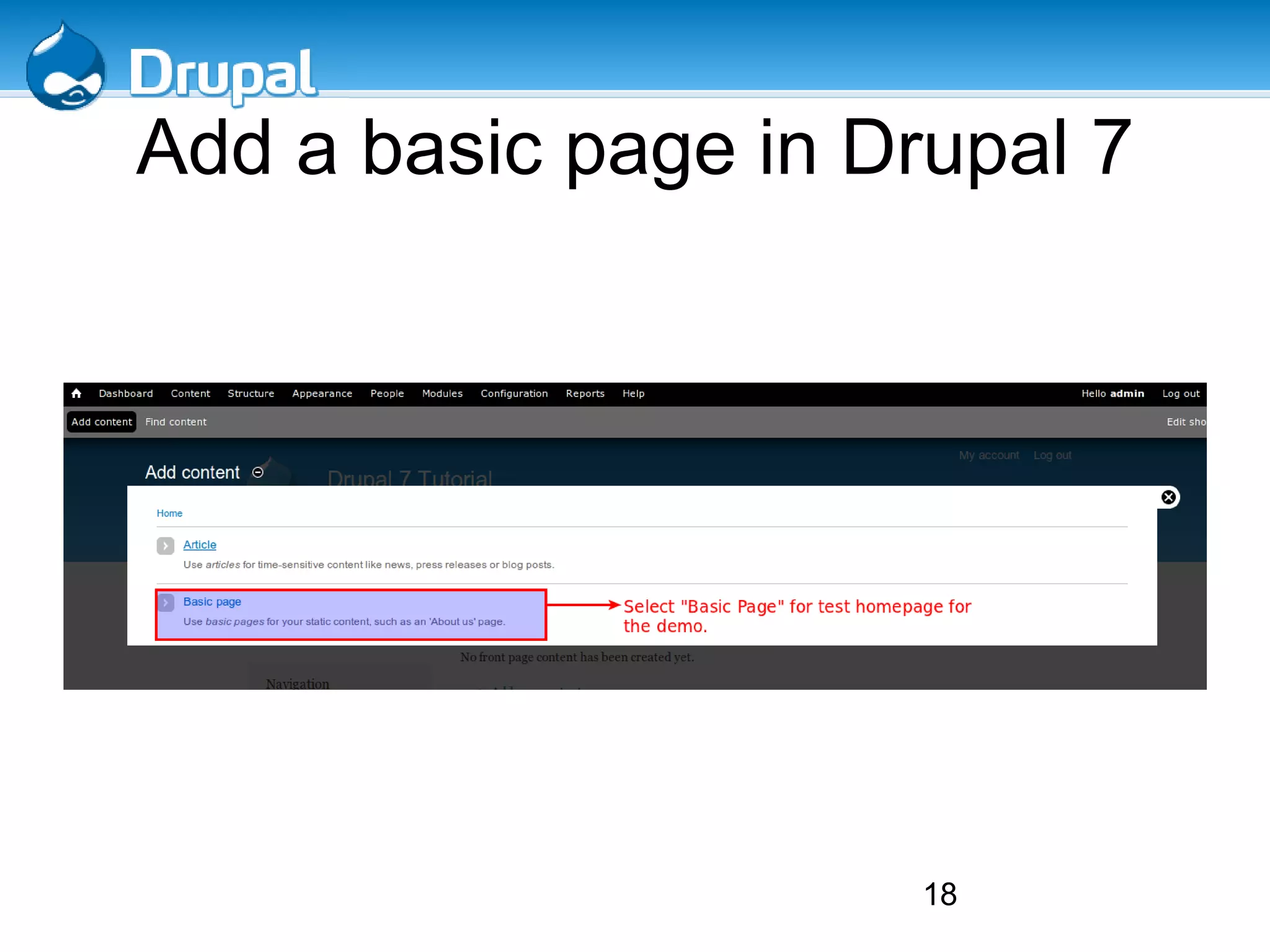 Click “Add a new user” with given settings. 
