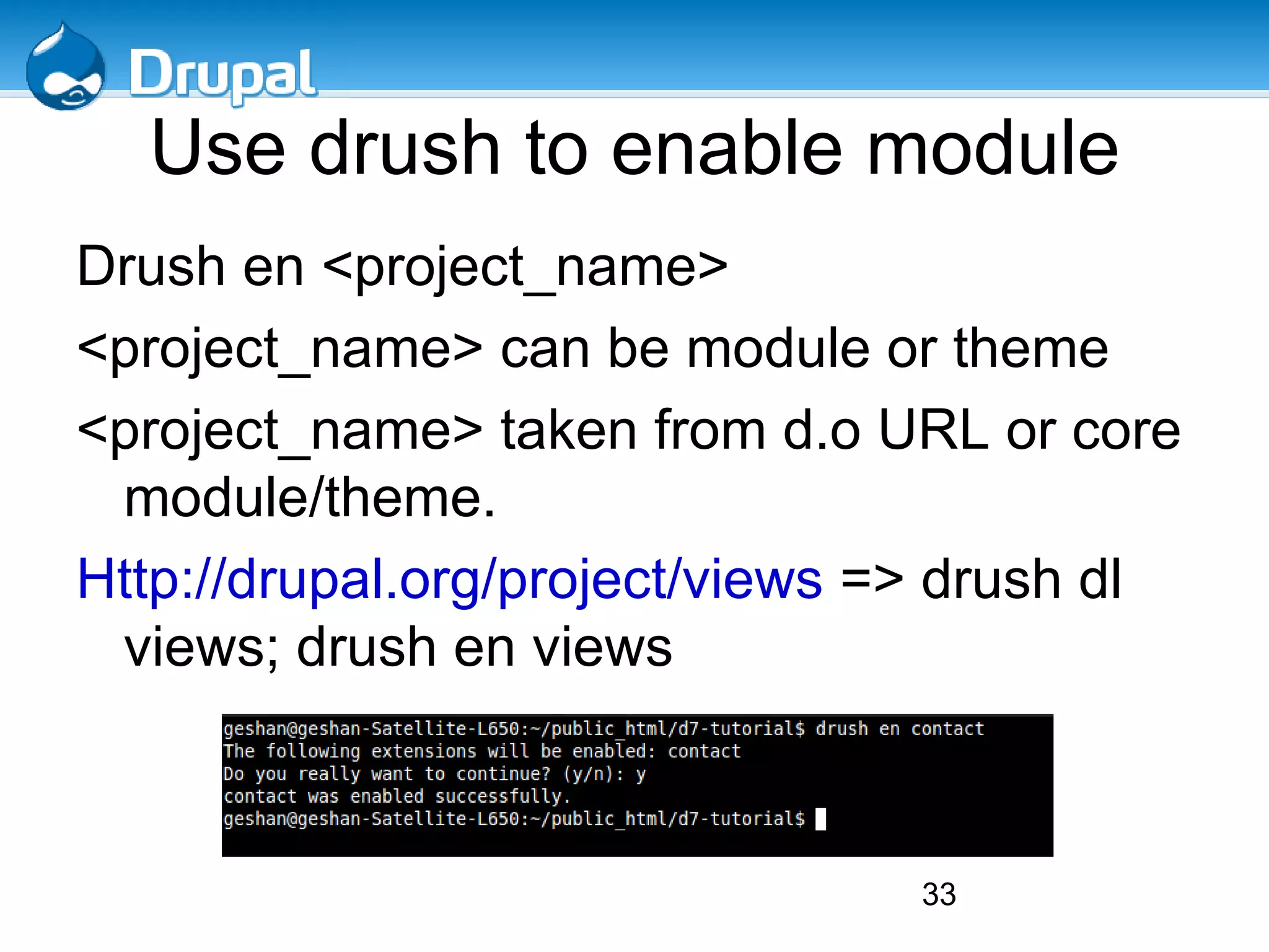 Drupal 7 First Glimpse 