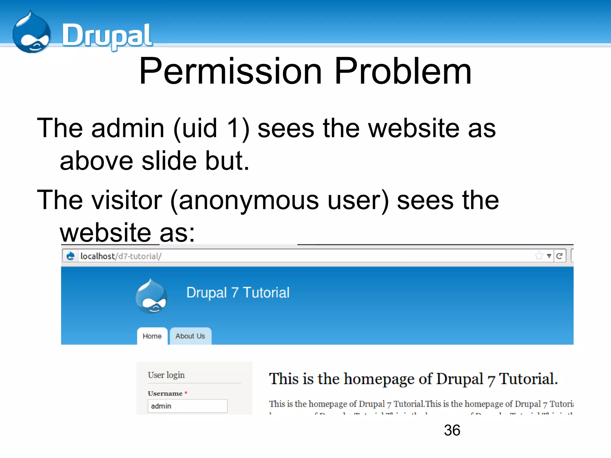 Adding a basic page in Drupal 7 Enter the title and body for the page. 