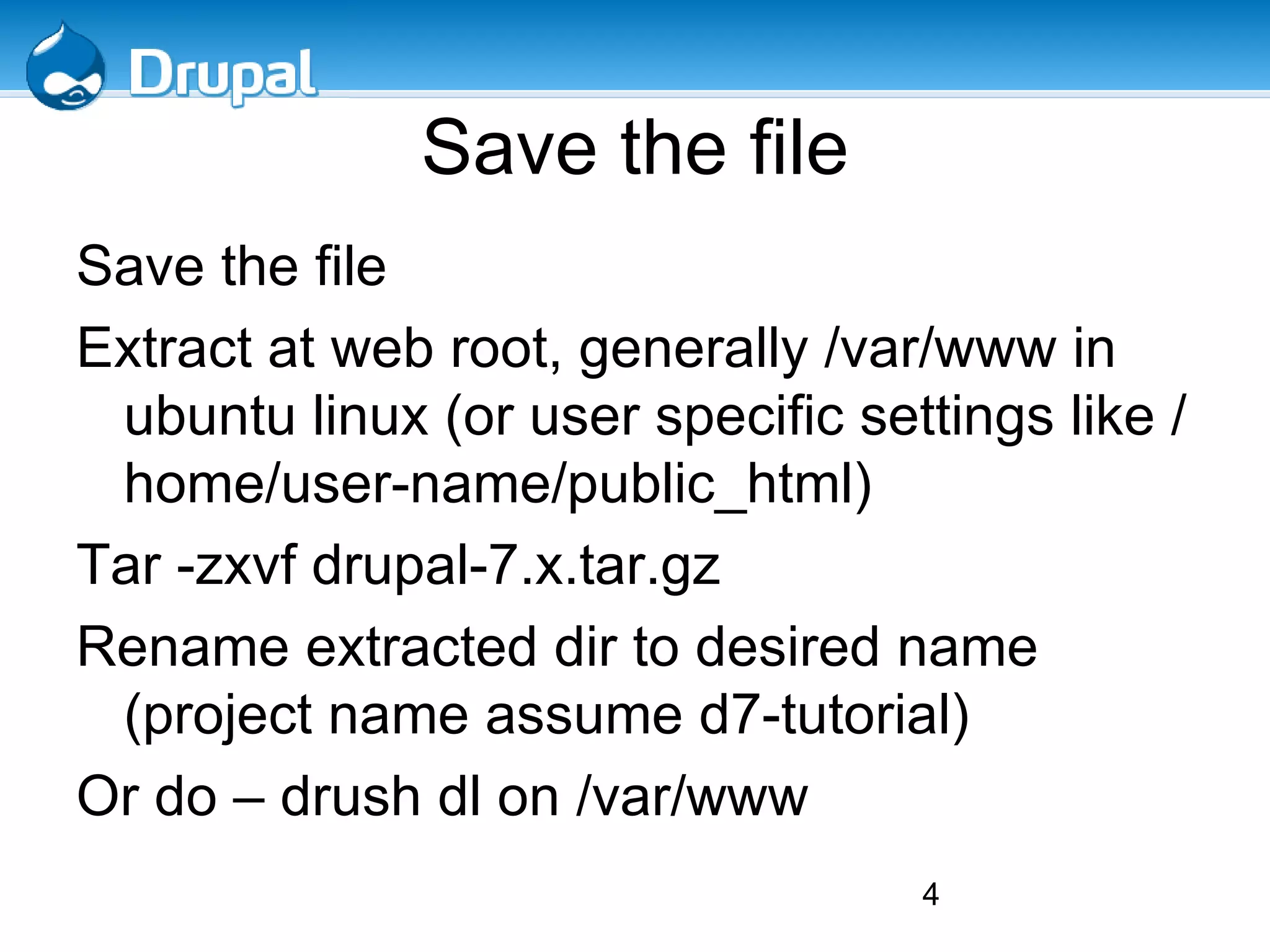 Install Drupal modules 