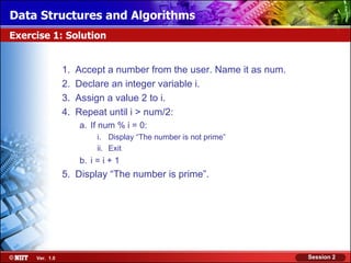 02 ds and algorithm session_02 | PPT