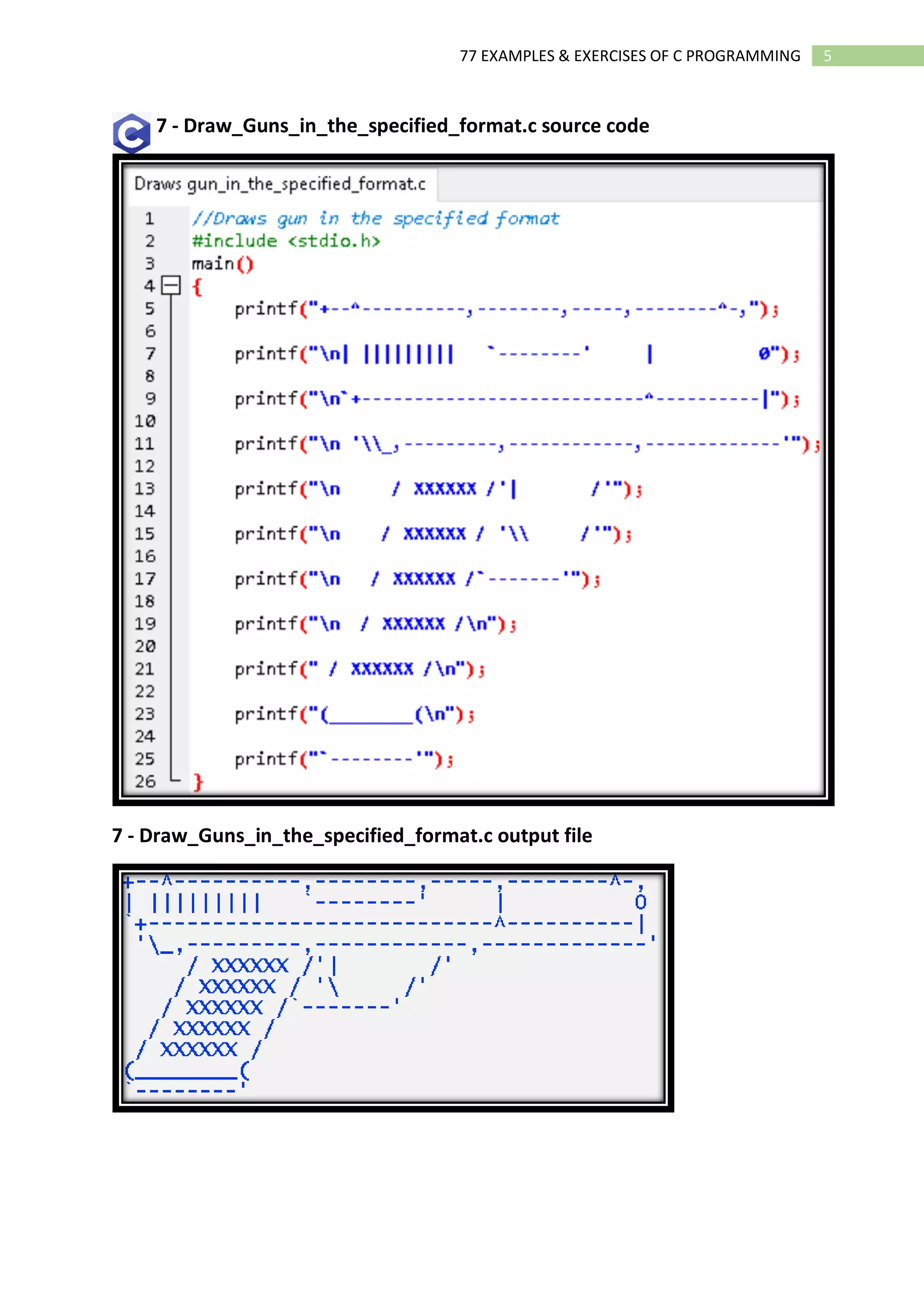02 Ebook 77 Examples and Exercises of C Programming.pdf | Programming ...