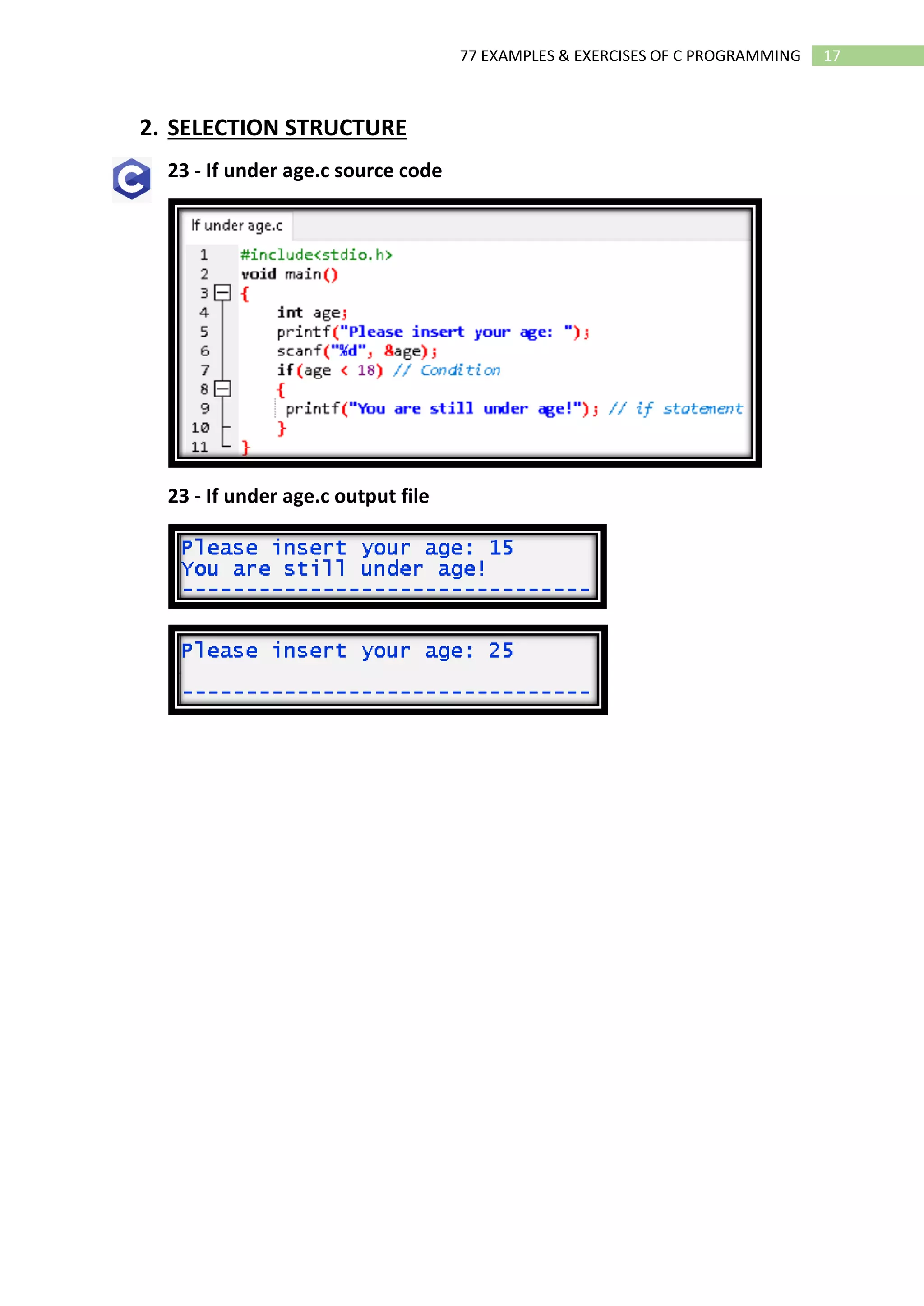 02 Ebook 77 Examples and Exercises of C Programming.pdf | Programming ...