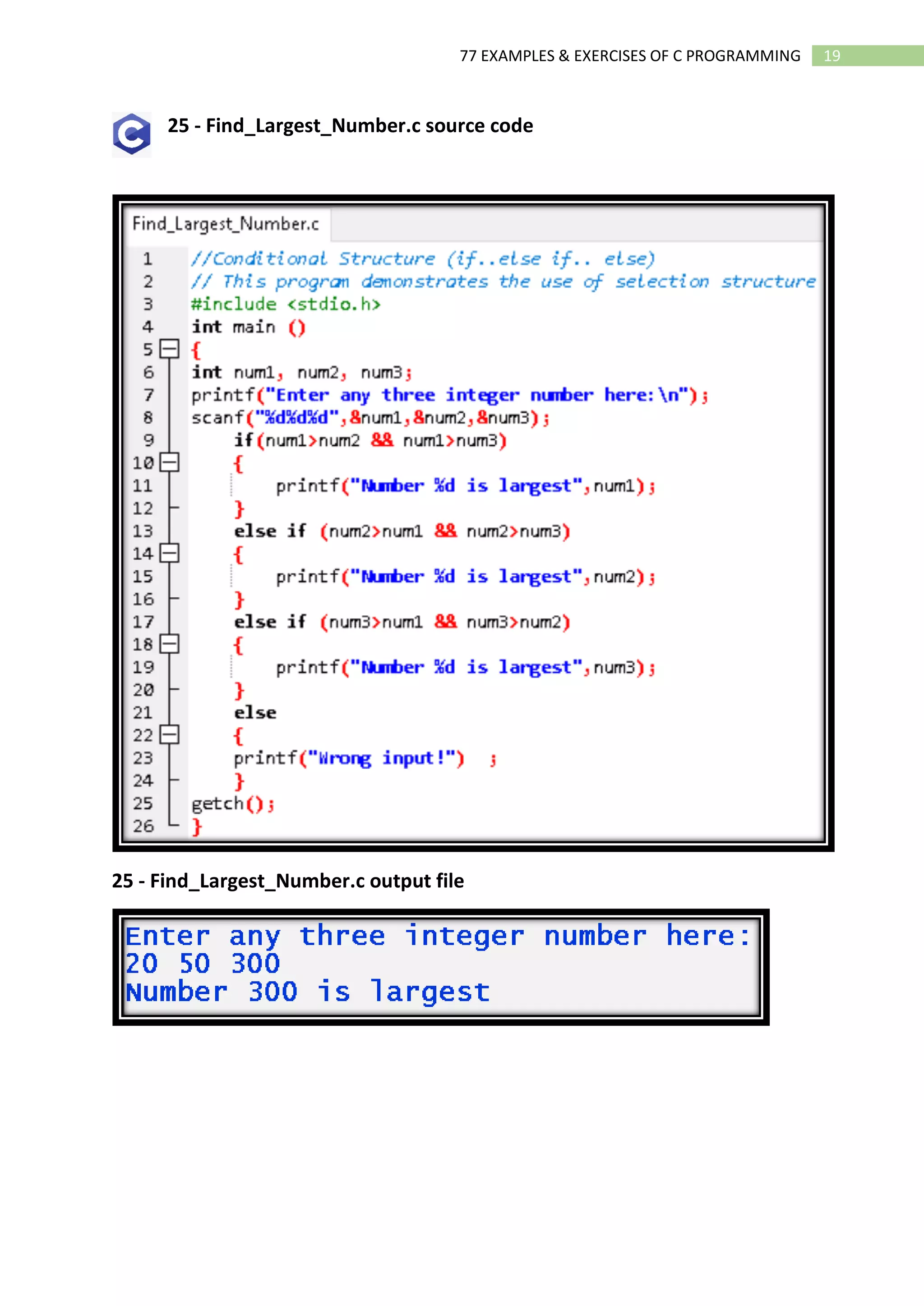 02 Ebook 77 Examples and Exercises of C Programming.pdf | Programming ...