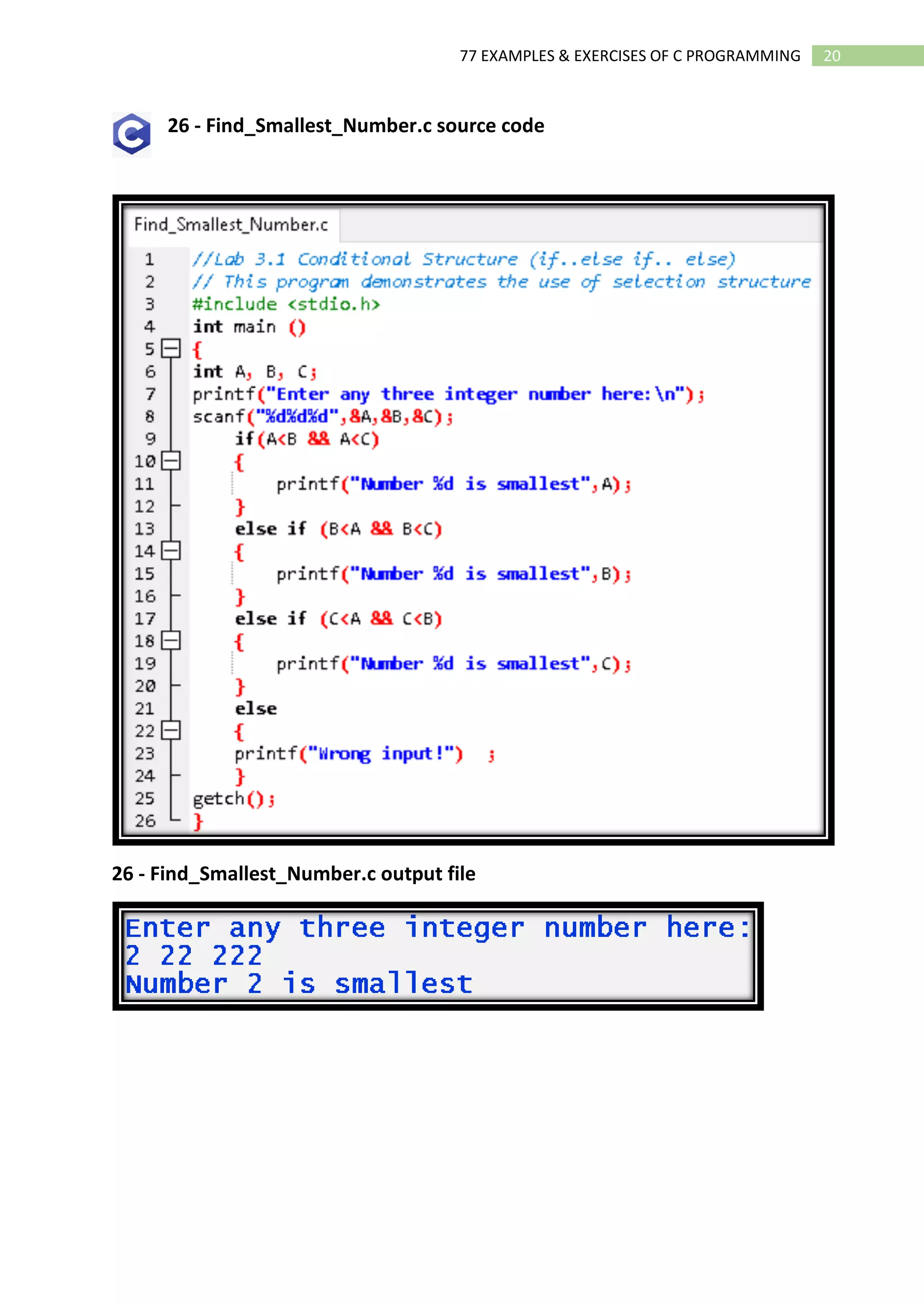 02 Ebook 77 Examples and Exercises of C Programming.pdf | Programming ...