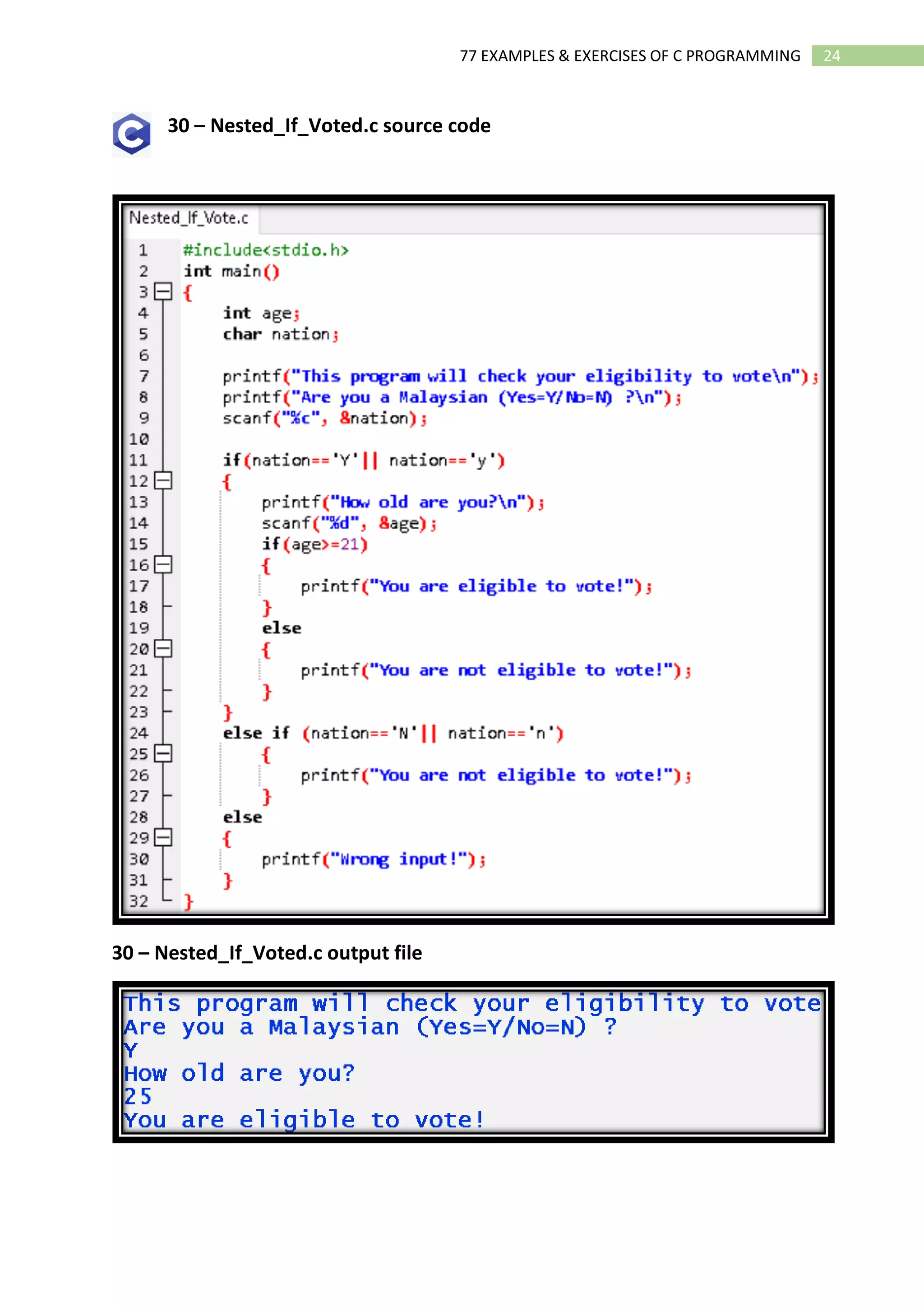 02 Ebook 77 Examples and Exercises of C Programming.pdf | Programming ...