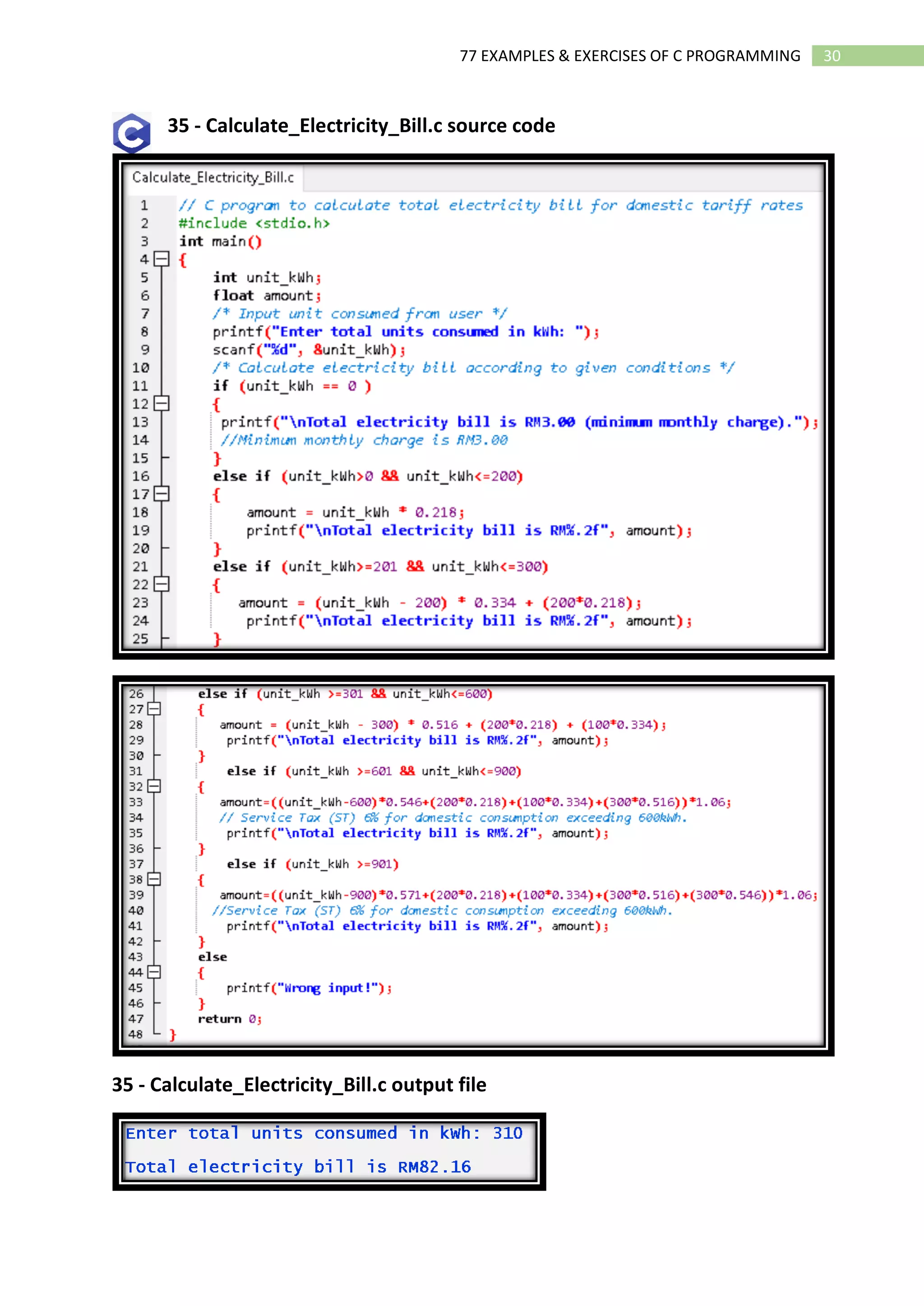 02 Ebook 77 Examples and Exercises of C Programming.pdf | Programming ...