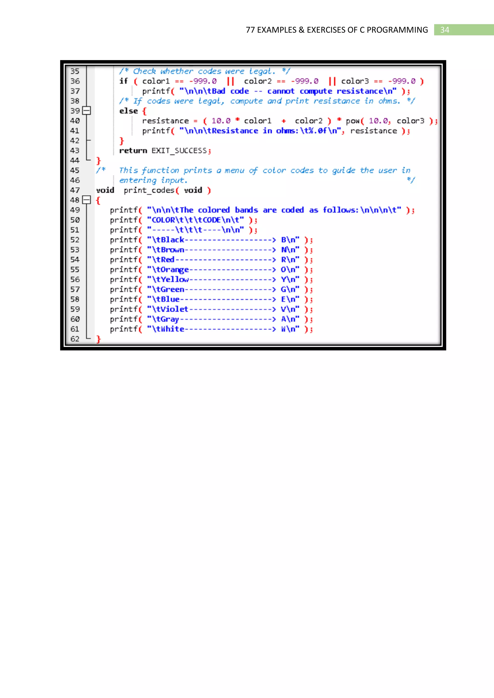 02 Ebook 77 Examples and Exercises of C Programming.pdf | Programming ...