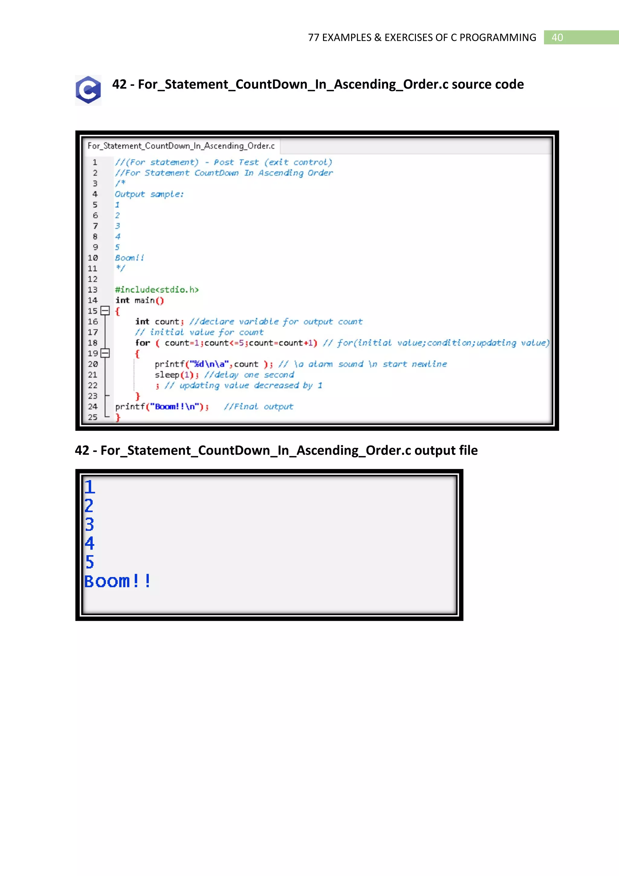 02 Ebook 77 Examples and Exercises of C Programming.pdf | Programming ...