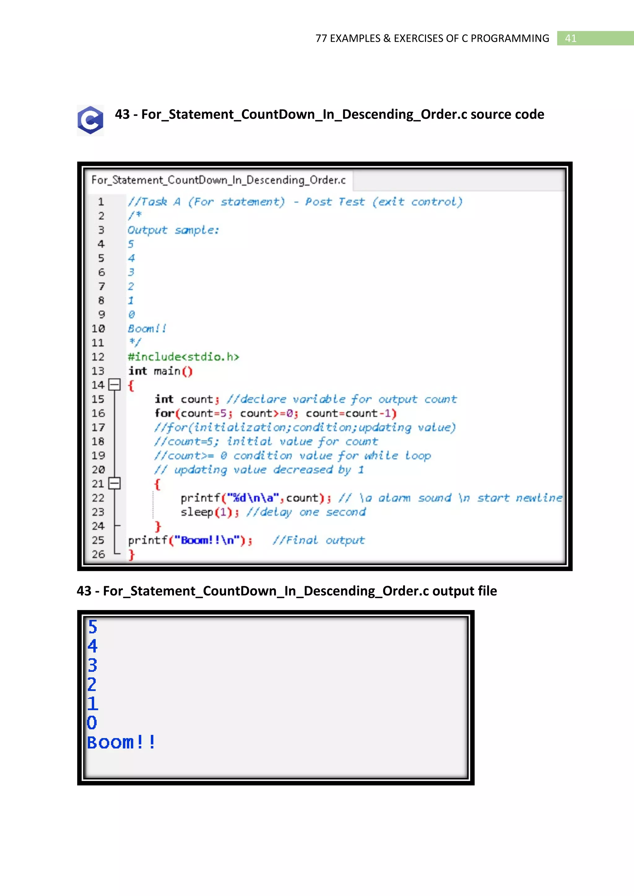 02 Ebook 77 Examples and Exercises of C Programming.pdf | Programming ...
