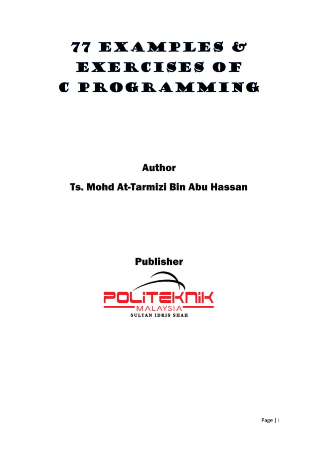 02 Ebook 77 Examples and Exercises of C Programming.pdf | Programming ...