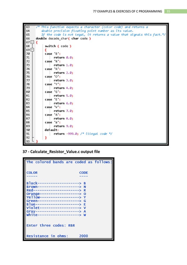 02 Ebook 77 Examples and Exercises of C Programming.pdf | Programming ...
