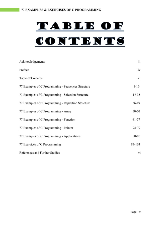 02 Ebook 77 Examples and Exercises of C Programming.pdf | Programming ...