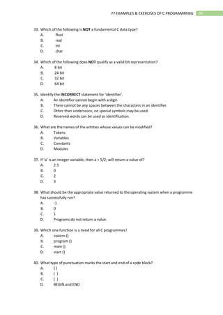 02 Ebook 77 Examples and Exercises of C Programming.pdf