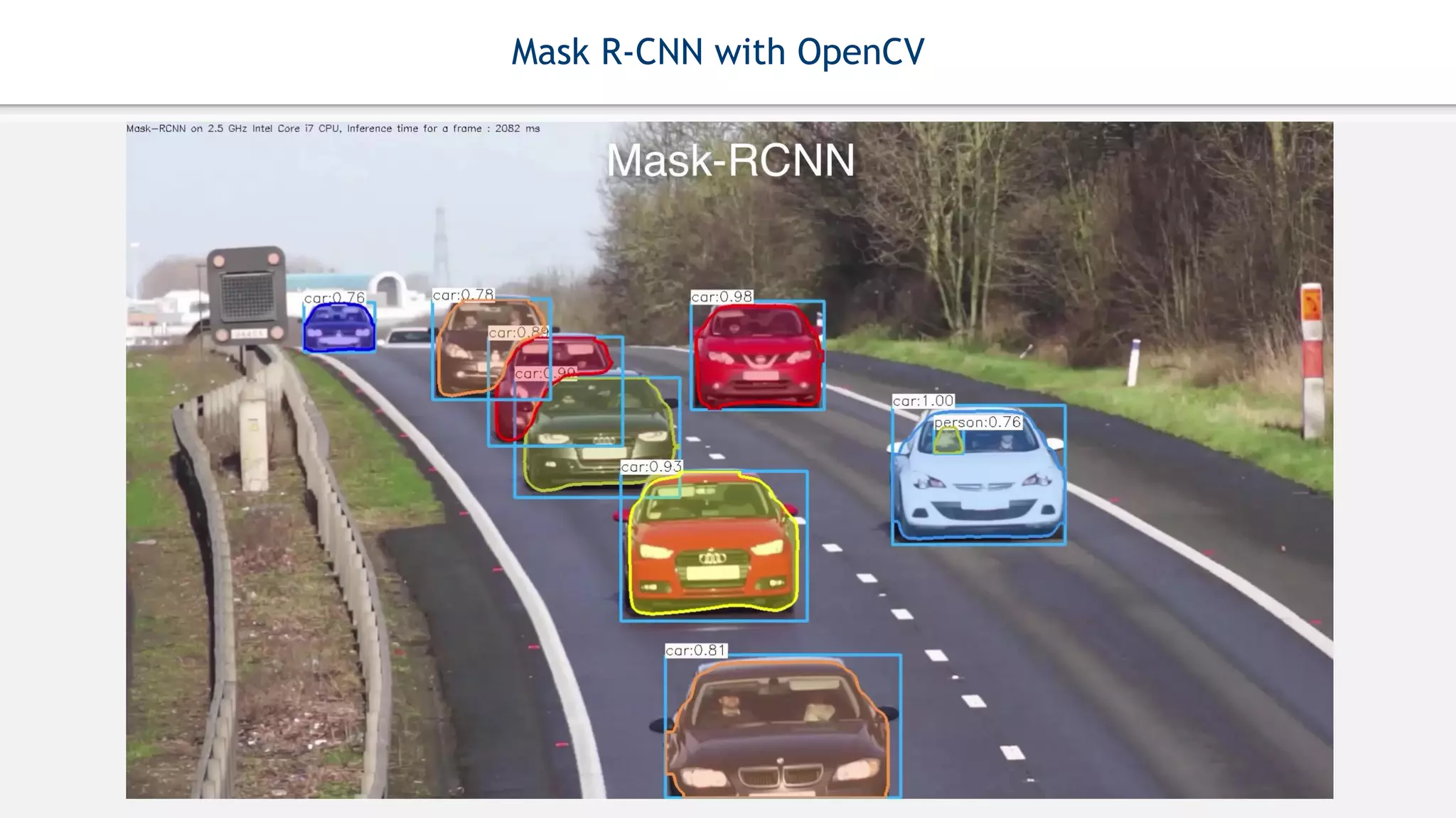 Mask R-CNN with OpenCV
 